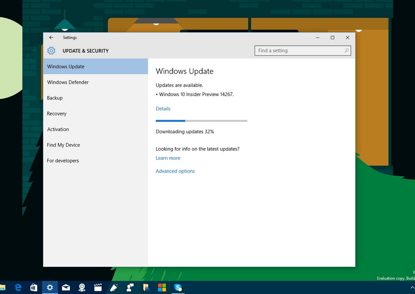 Windows 10 build 14267