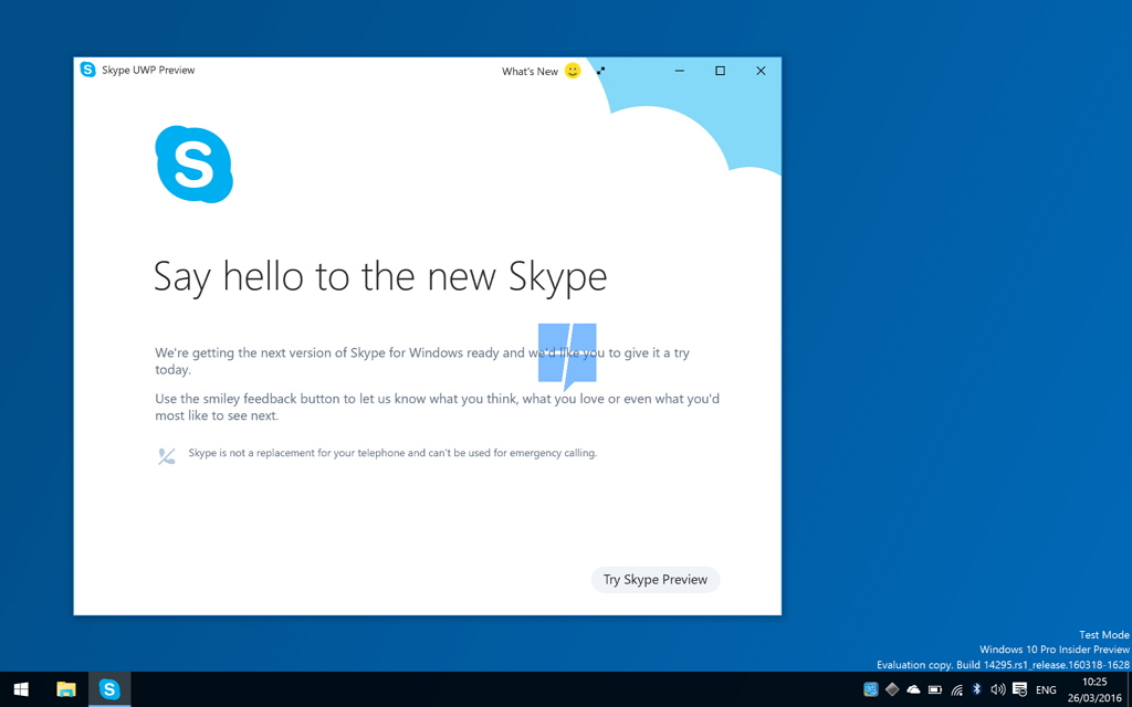 skype preview for windows