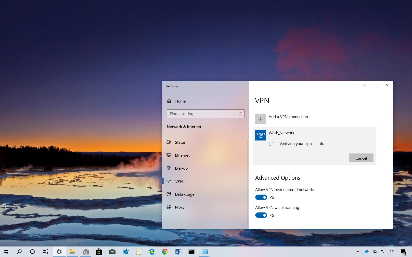 desktop vpn windows 10