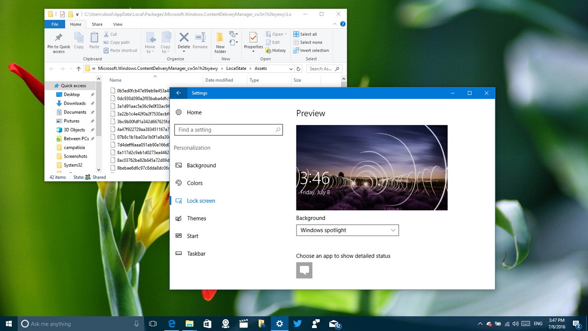 Windows Spotlight là một tính năng độc đáo của Windows 10, khi cập nhật mỗi ngày bạn sẽ nhận được một bức ảnh mới làm hình nền. Đặt hình nền Windows Spotlight làm hình nền desktop sẽ giúp cho máy tính của bạn trở nên sinh động và hấp dẫn hơn. Hãy xem hình ảnh đẹp này để xem cách đặt hình nền Windows Spotlight nhé!