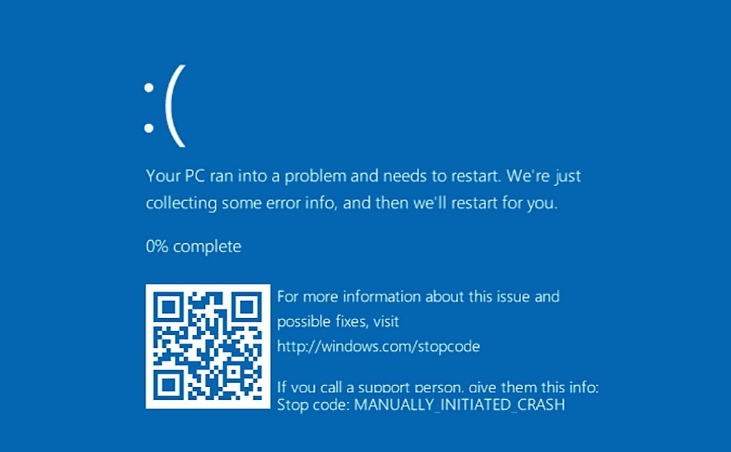 bsod qr code windows 10