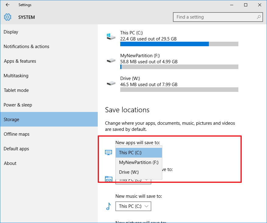 How To Change Default Windows 10 Apps And Games Install Location ...