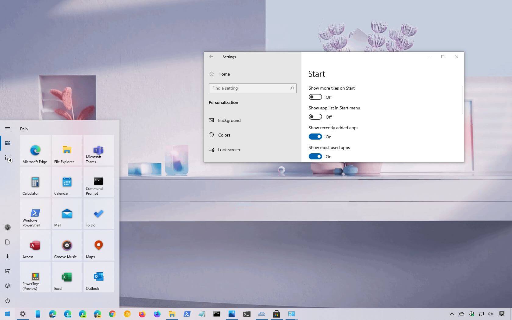 Danh sách ứng dụng trên menu Start của Windows 10 giúp bạn quản lý tất cả những ứng dụng yêu thích của mình dễ dàng hơn bao giờ hết. Với giao diện mới, sắp xếp ứng dụng theo ý thích và tra cứu dễ dàng hơn, không còn chiếm quá nhiều thời gian để tìm kiếm ứng dụng yêu thích nữa đâu! 