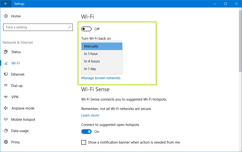 How to schedule Wi-Fi to turn back on automatically on Windows 10 ...