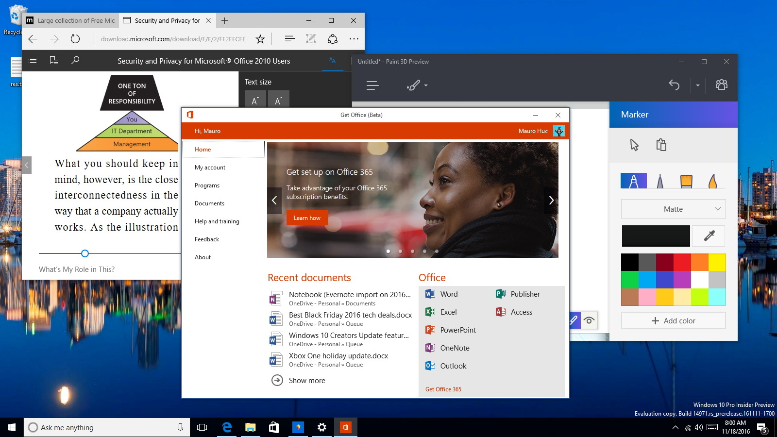 Windows 10 build 14971 releases for PC with new features - Pureinfotech