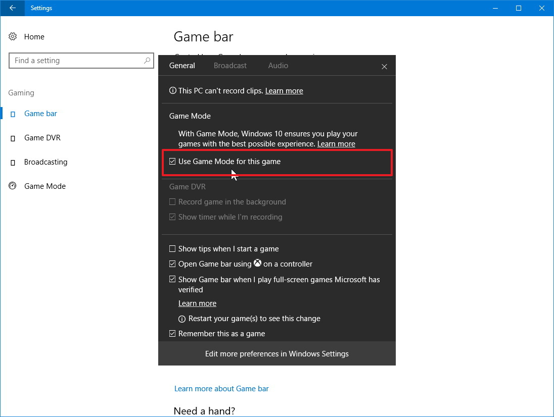 How To Enable Game Mode On Windows 10 • PUREinfoTech