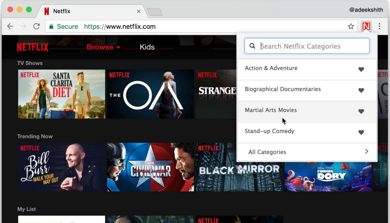 Browse hidden Netflix categories with this Chrome extension - Pureinfotech