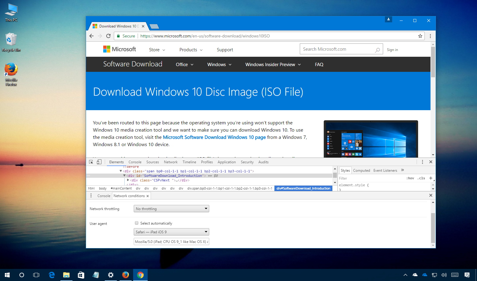 upgrade to windows 10 iso