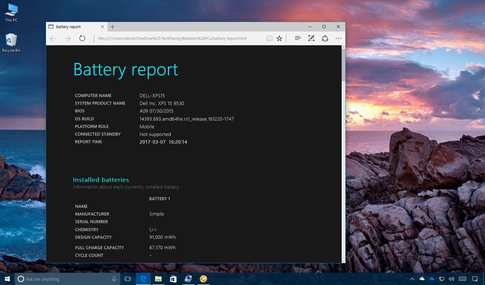 stakåndet tjenestemænd Hyret How to know when to replace your laptop's battery on Windows 10 -  Pureinfotech
