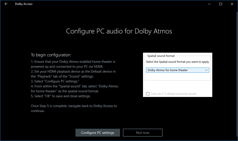 How To Set Up Spatial Sound With Dolby Atmos On Windows 10 Pureinfotech How To Set Up Spatial Sound With Dolby Atmos On Windows 10 Pureinfotech
