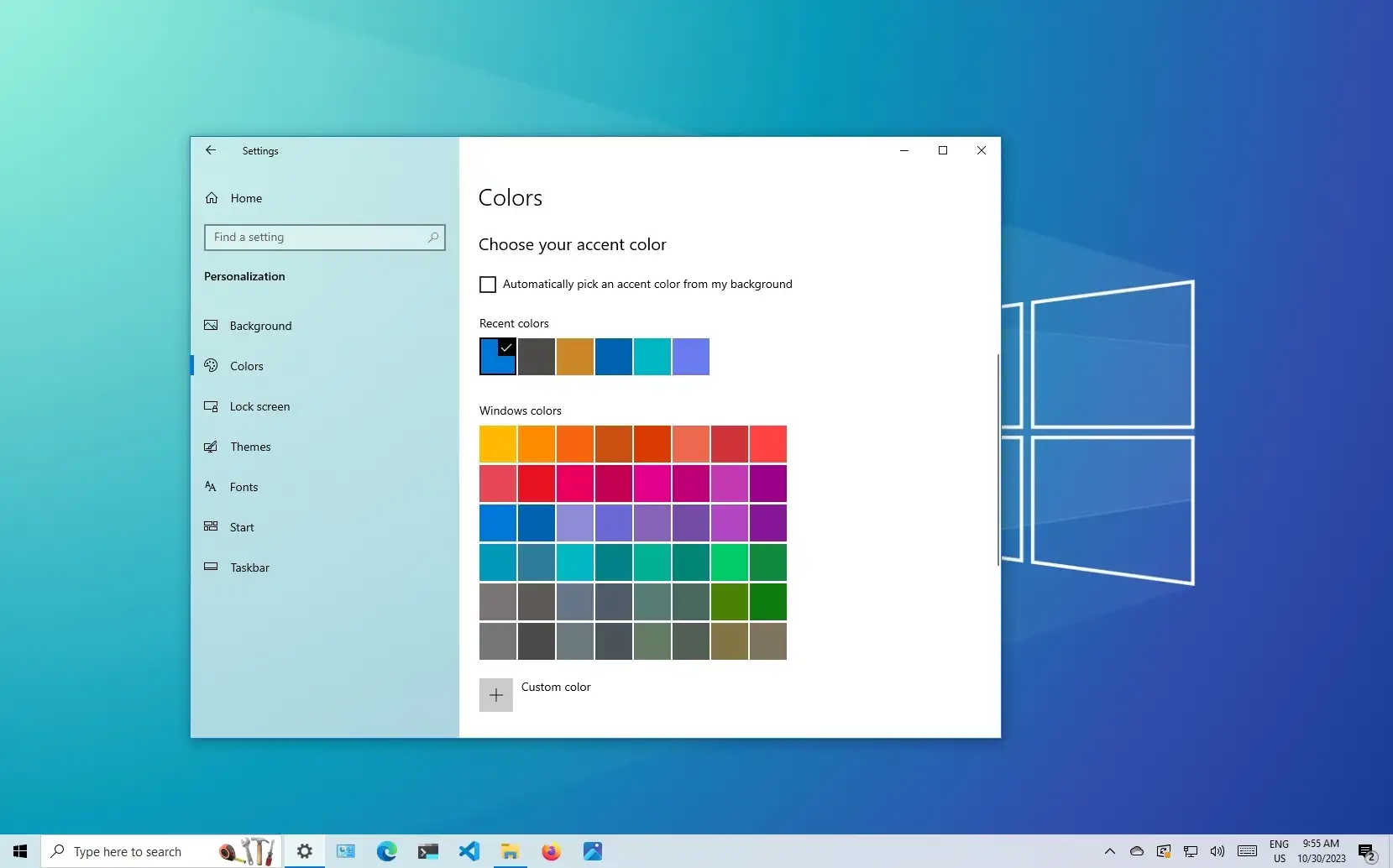 How to change accent color on Windows 10 - Pureinfotech