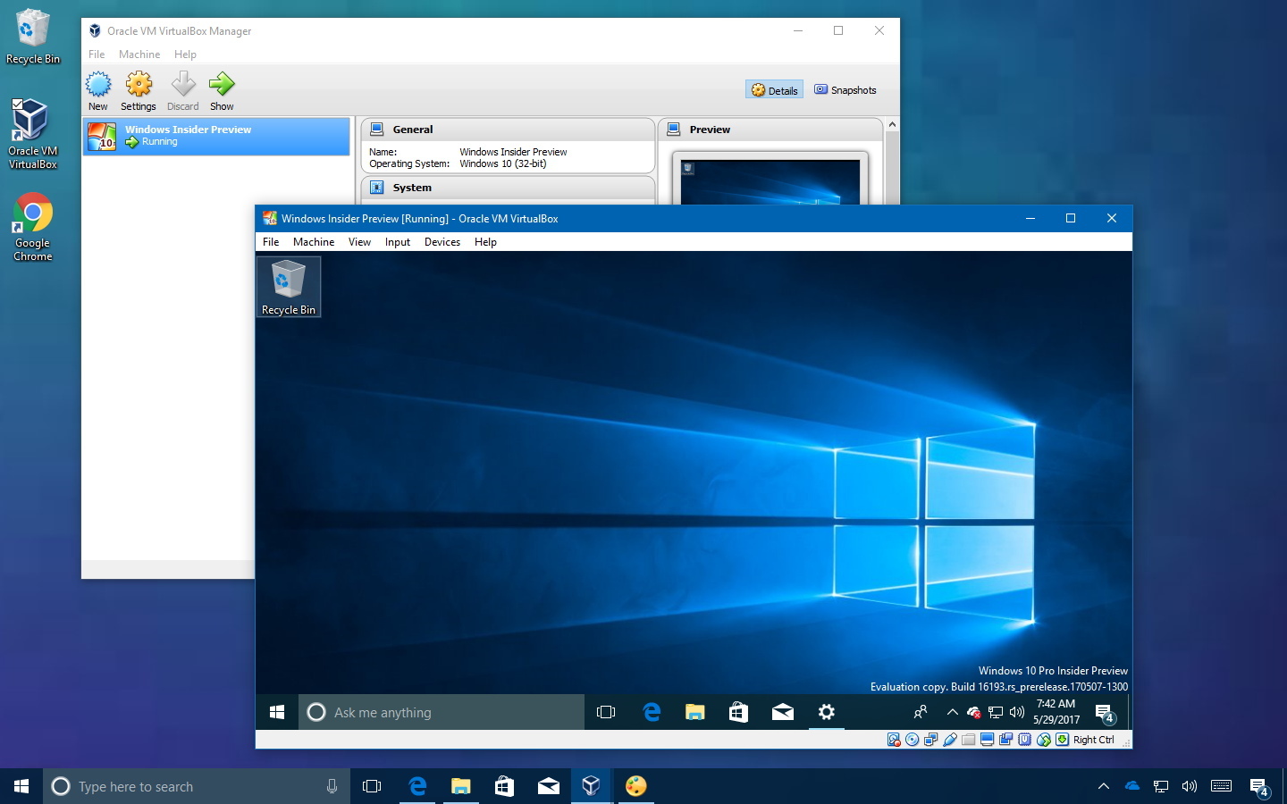 virtualpc windows10