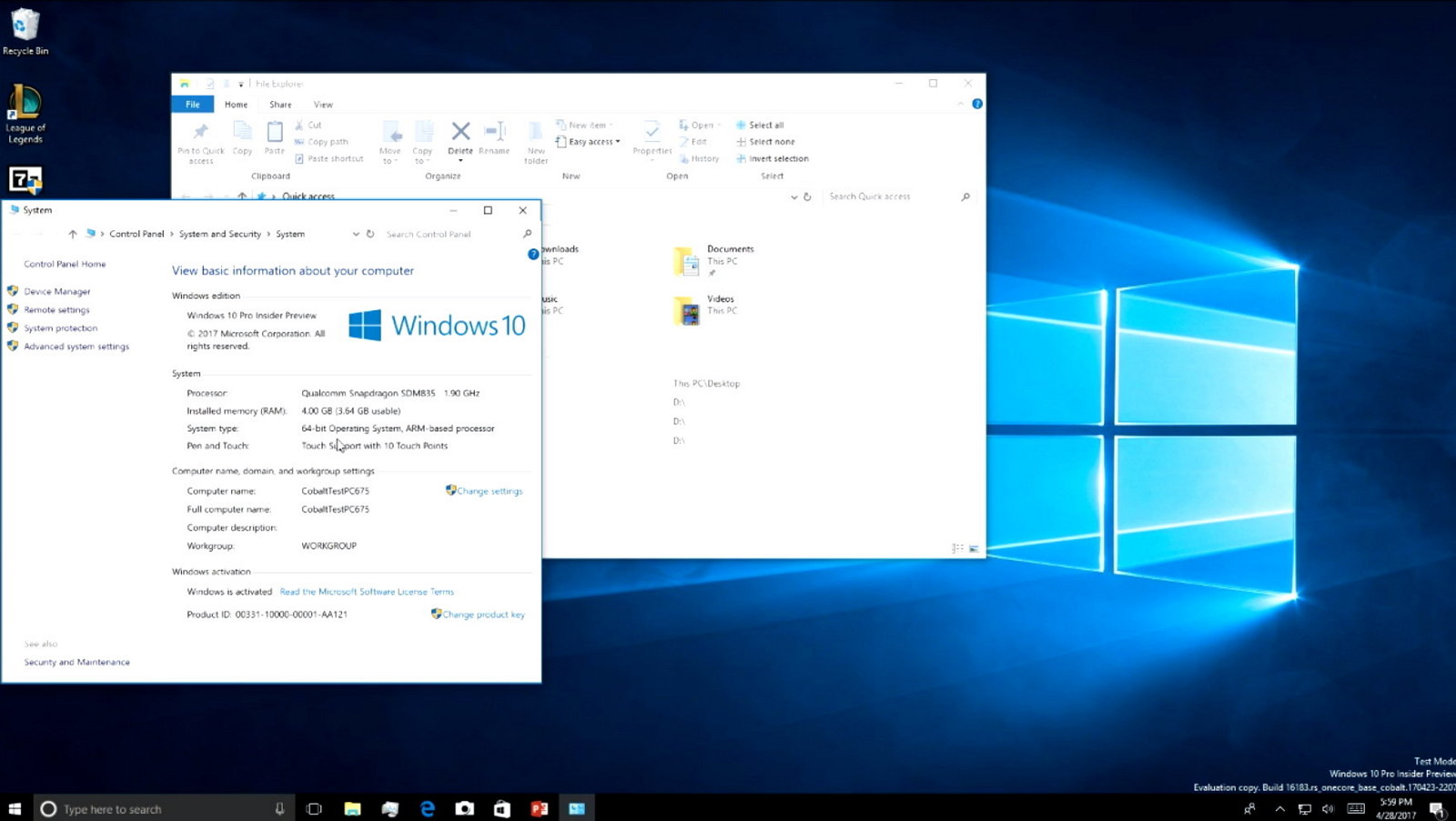 Windows 10 App Desktop acting as Mobile - Engine Bugs - Developer