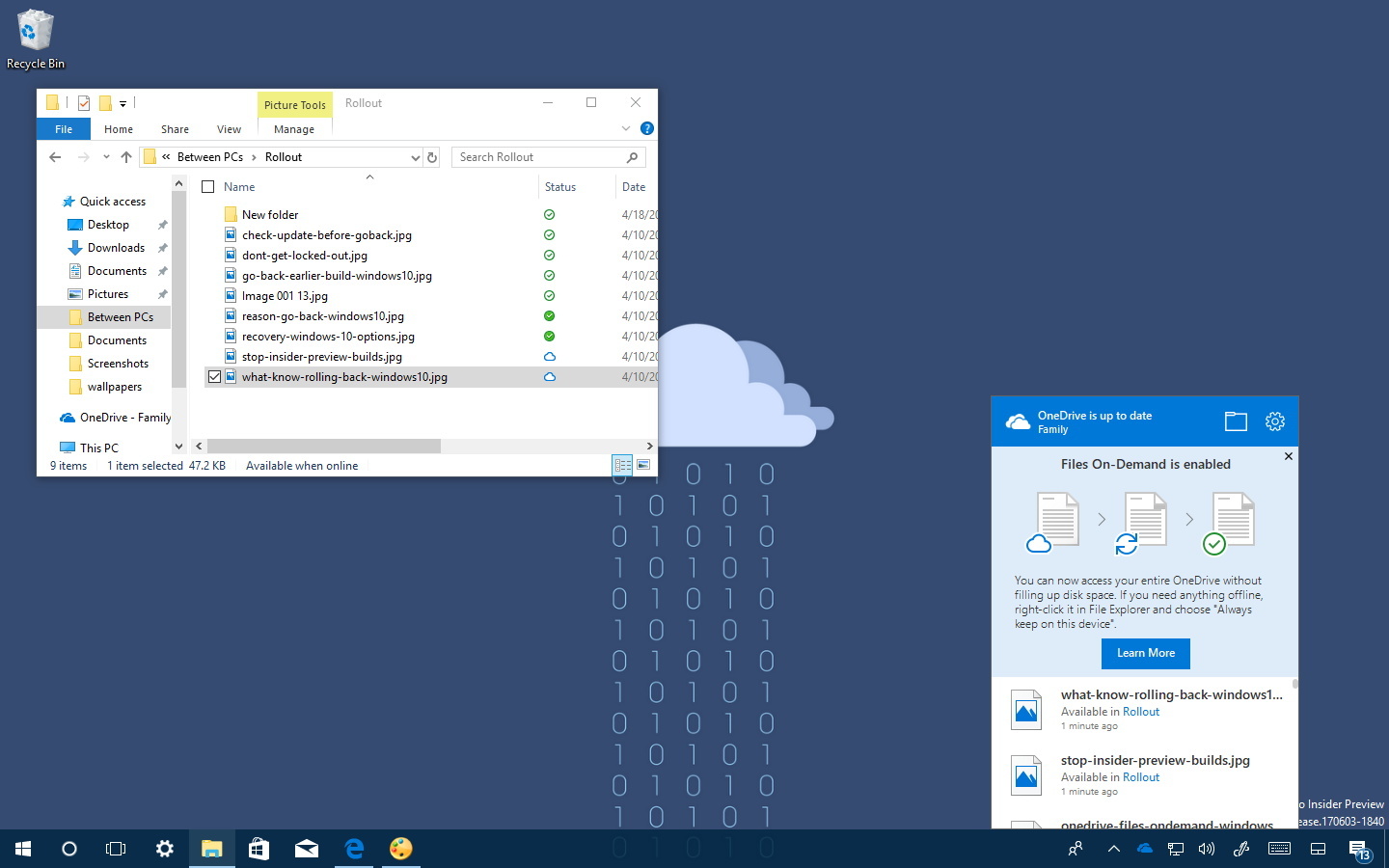 OneDrive Files On-Demand on Windows 10