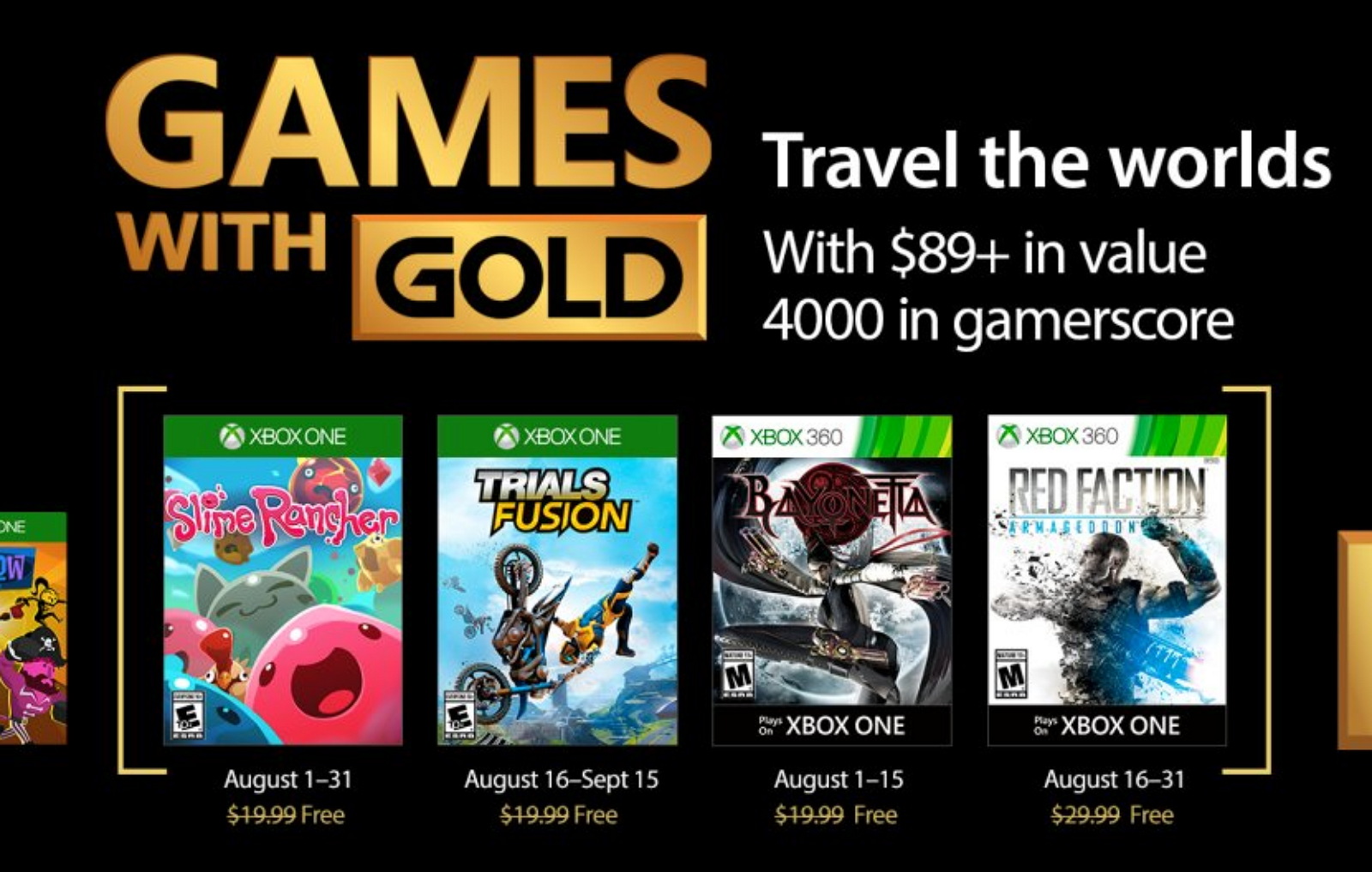 Xbox Games with Gold for October 2020 - Pureinfotech