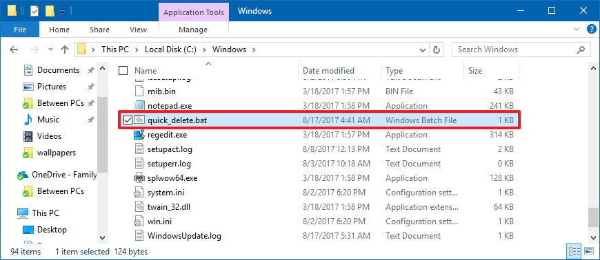 How to delete large folder extremely fast on Windows 10