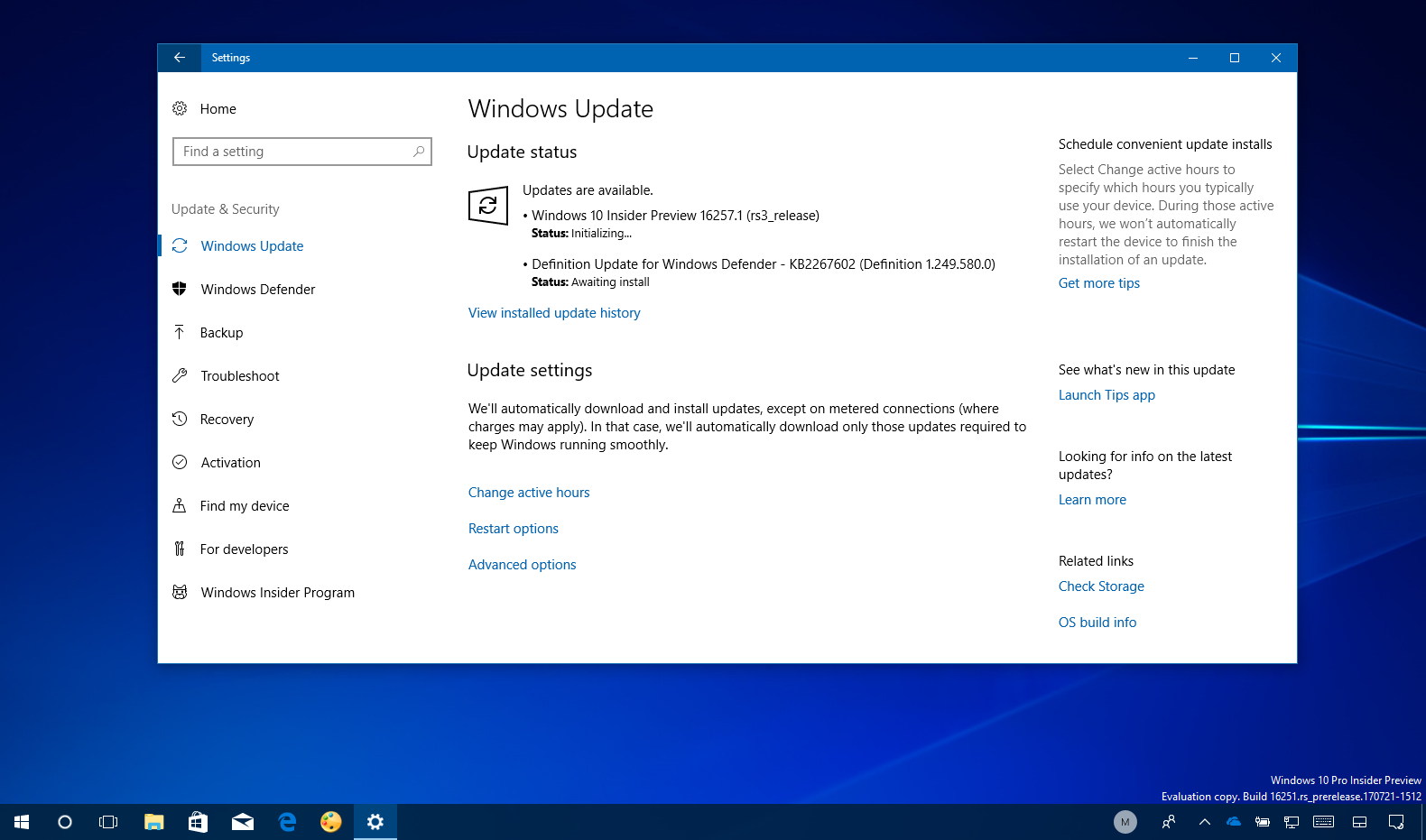 Windows 10 build 16257 (Fall Creators Update) releases with new ...