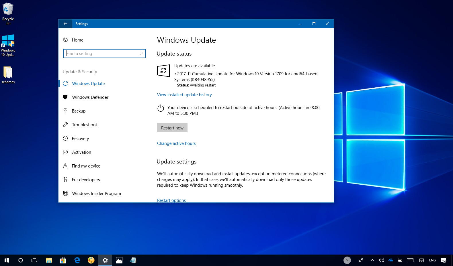 Windows 10 install updates