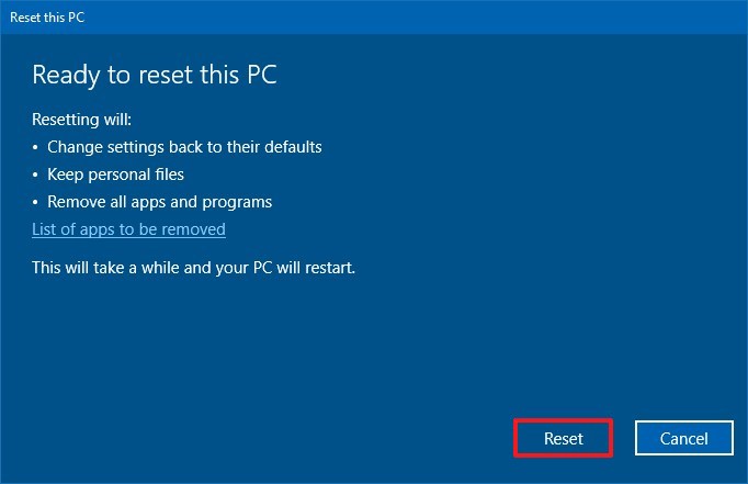 reset pc to a previous date