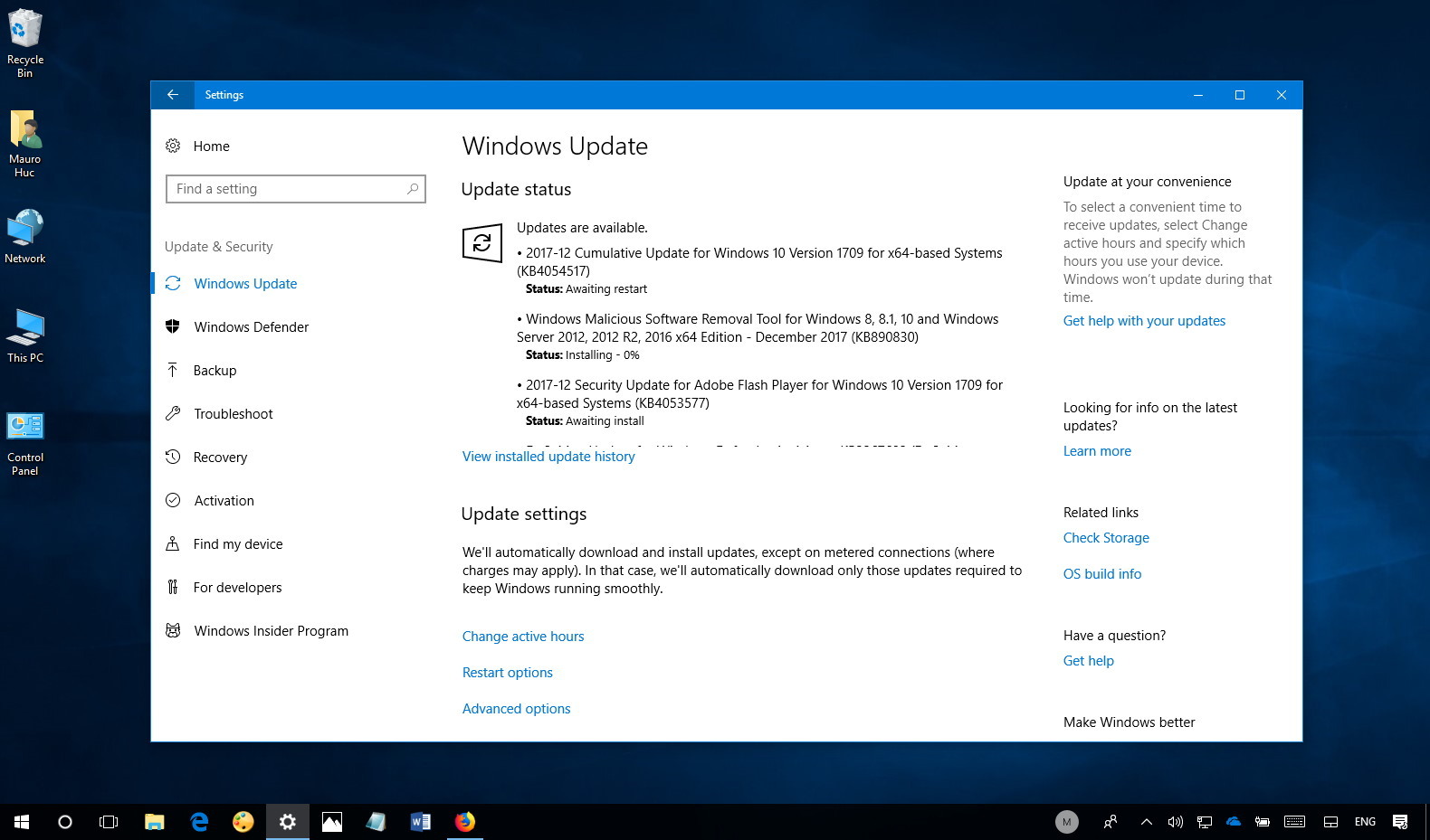 Windows 10 update KB4054517 (build 16299.125) releases - Pureinfotech