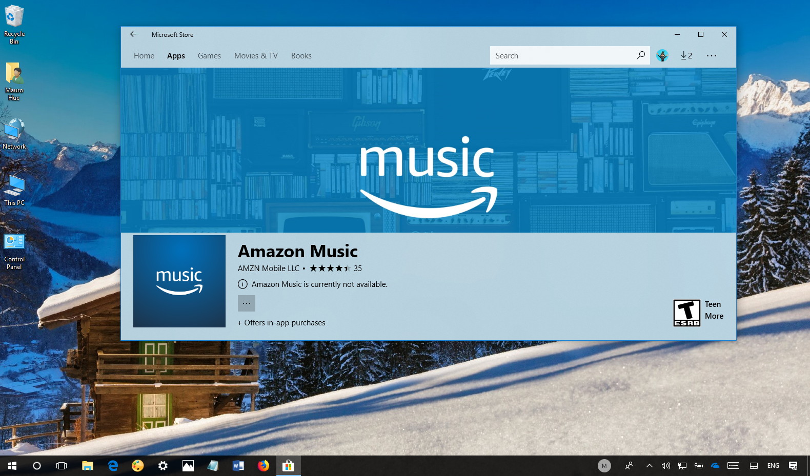 amazon music app for pc