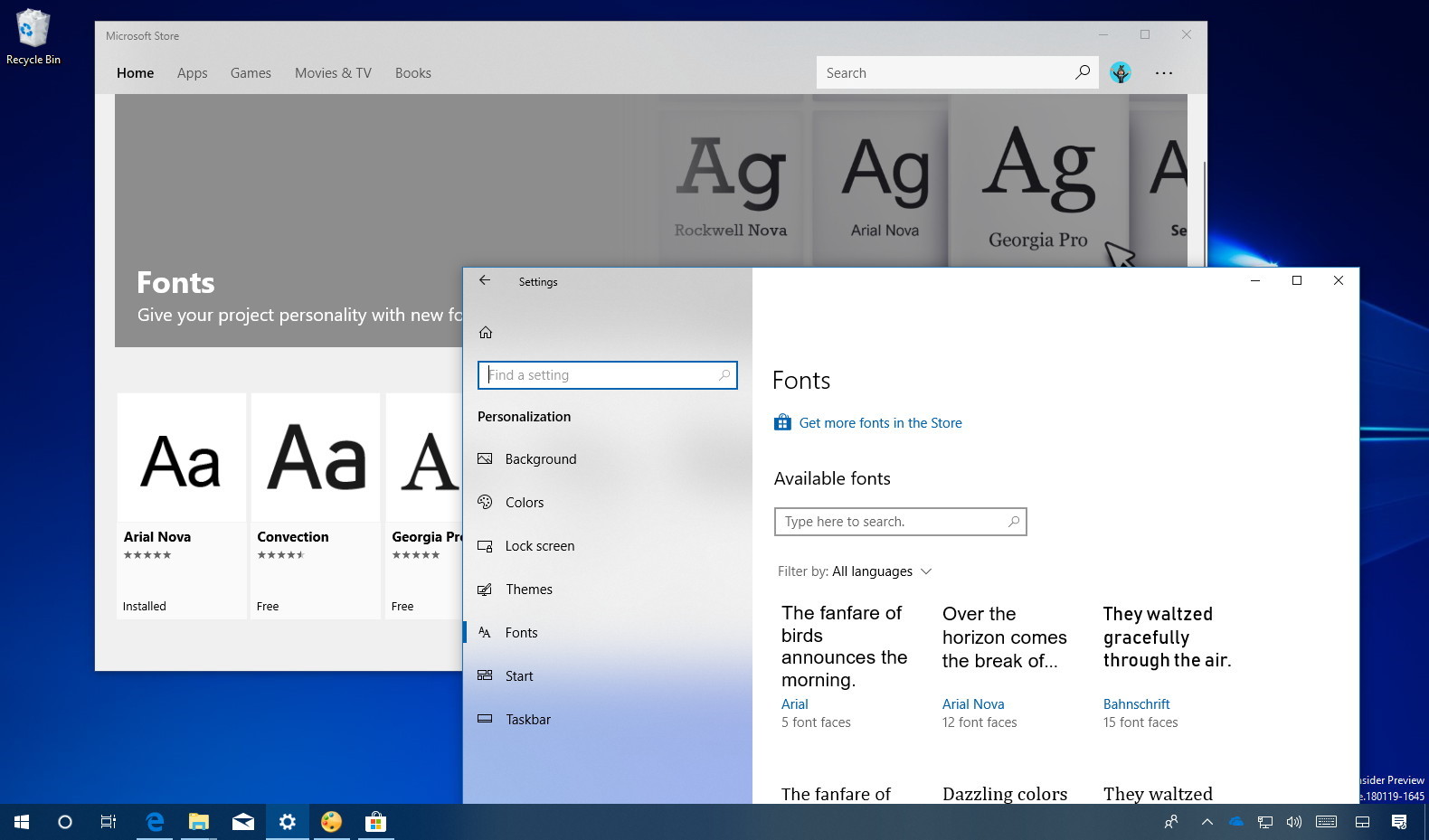 installing fonts windows