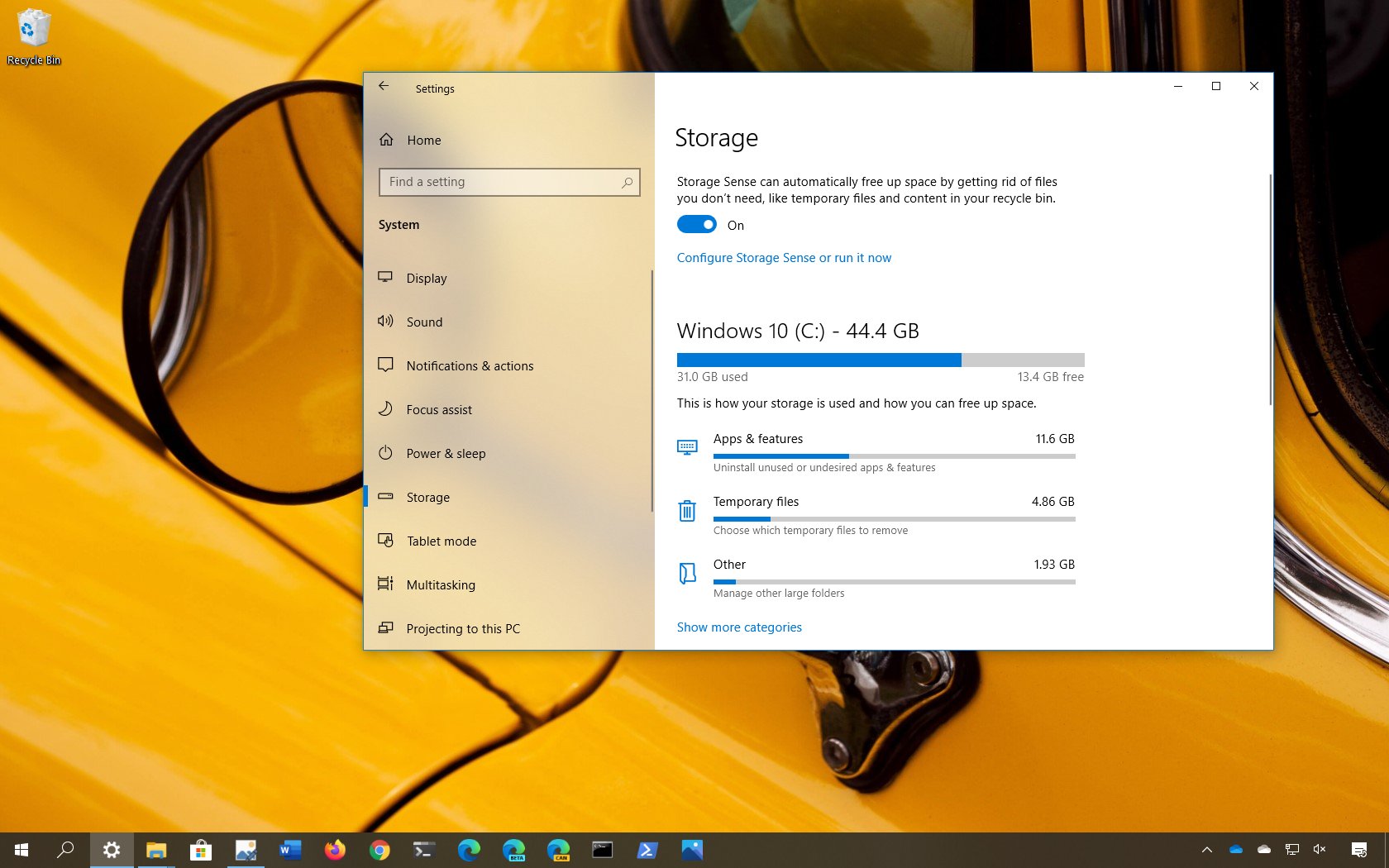 how to free up space on windows 10 pro