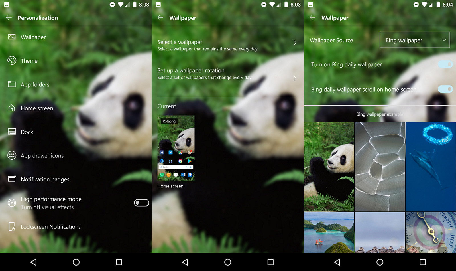 bing panda background