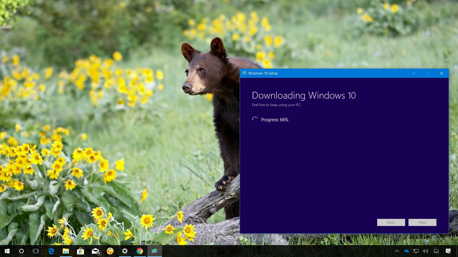 Windows 10 version 1803 upgrade process using Media Creation Tool