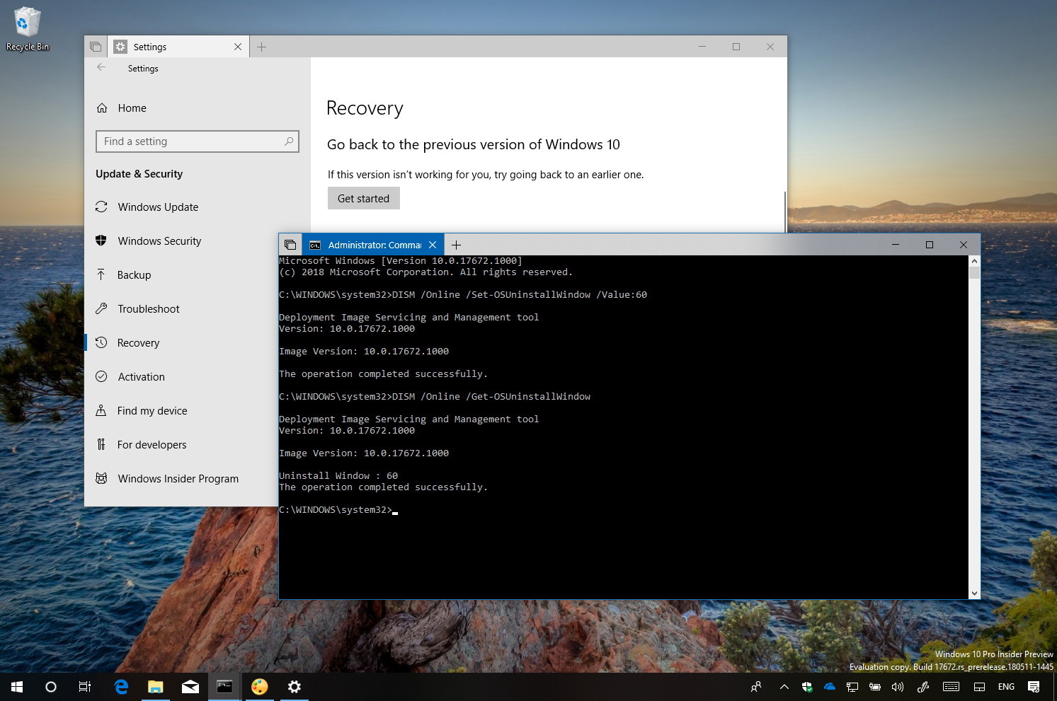 How to extend time to uninstall a Windows 10 upgrade - Pureinfotech