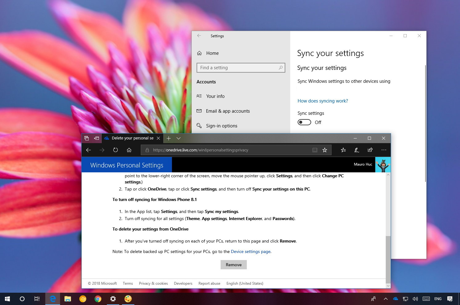 How To Delete Windows 10 Settings Synced To A Microsoft Account 