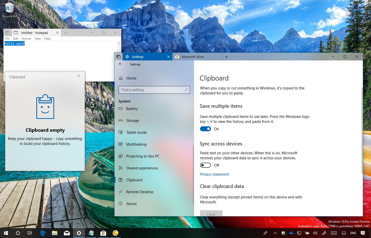 recover clipboard history windows 10