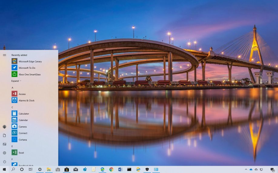 Bridging The Gap theme for Windows 10 (download) • Pureinfotech