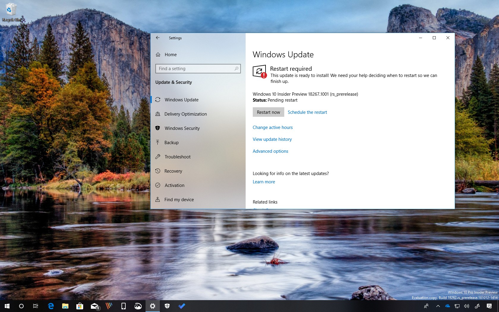 Windows 1867 Windows 10 build 18267 (19H1) releases with new features - Pureinfotech