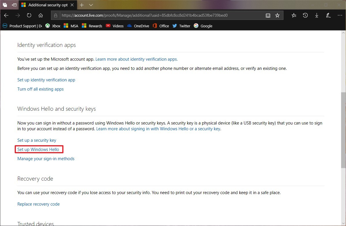 How To Set Up Windows Hello To Sign In To A Microsoft Account ...
