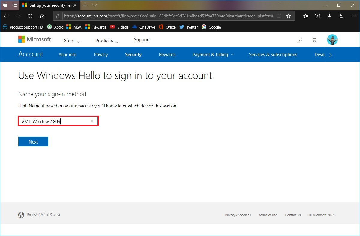 How to set up Windows Hello to sign in to a Microsoft account