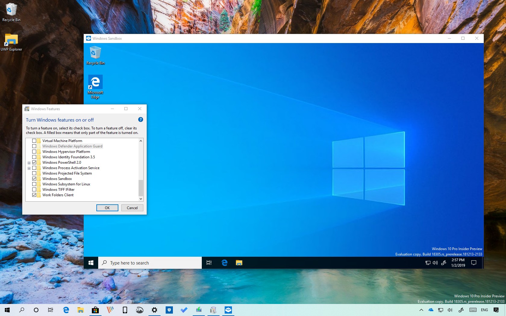 How to enable 'Windows Sandbox' on Windows 10 - Pureinfotech