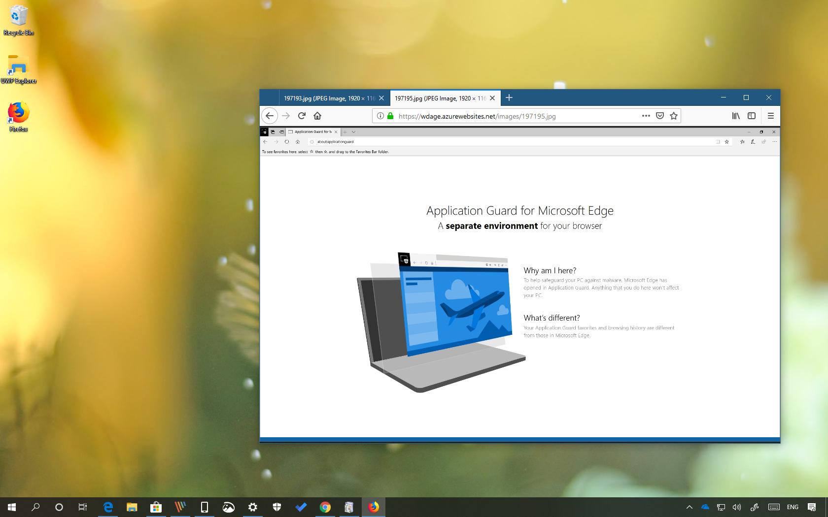 Microsoft Application Guard for Chrome and Firefox