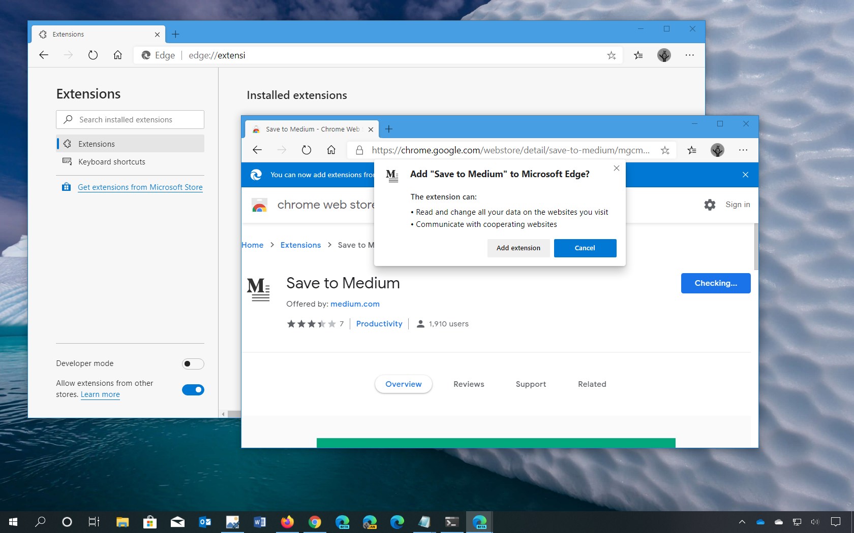 How to install Chrome extensions on Microsoft Edge - Pureinfotech