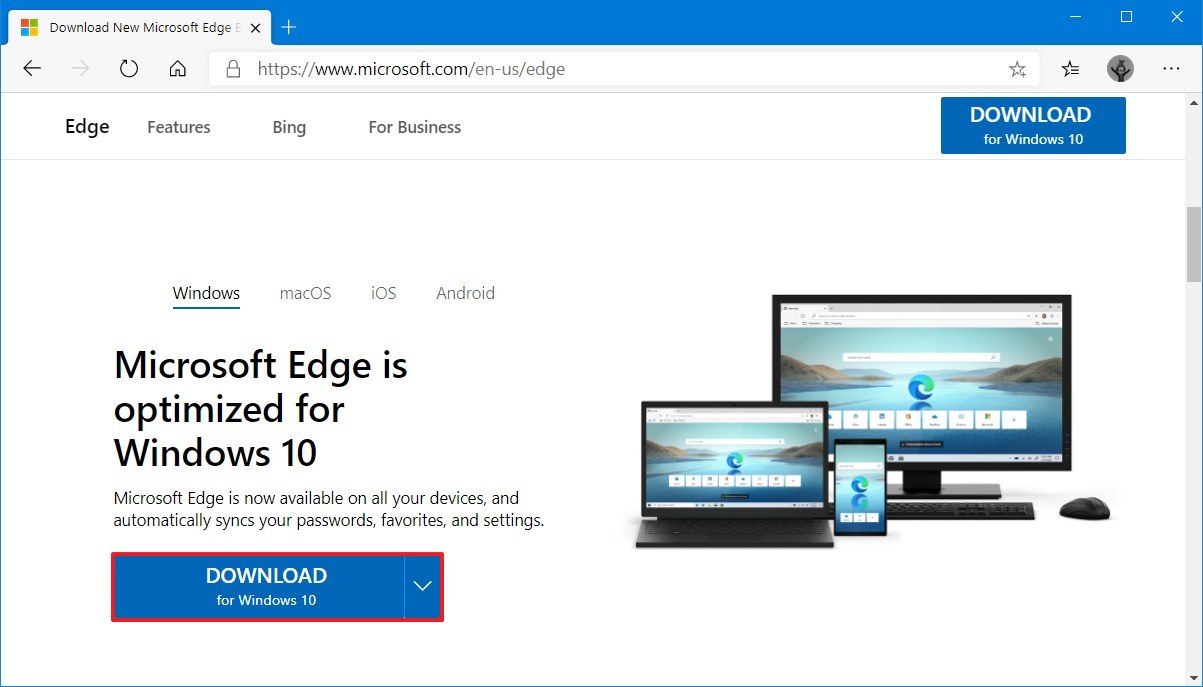 download microsoft edge for business