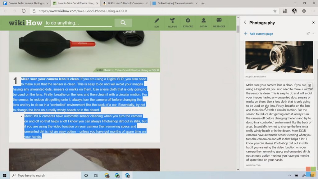 Collections on Edge Chromium