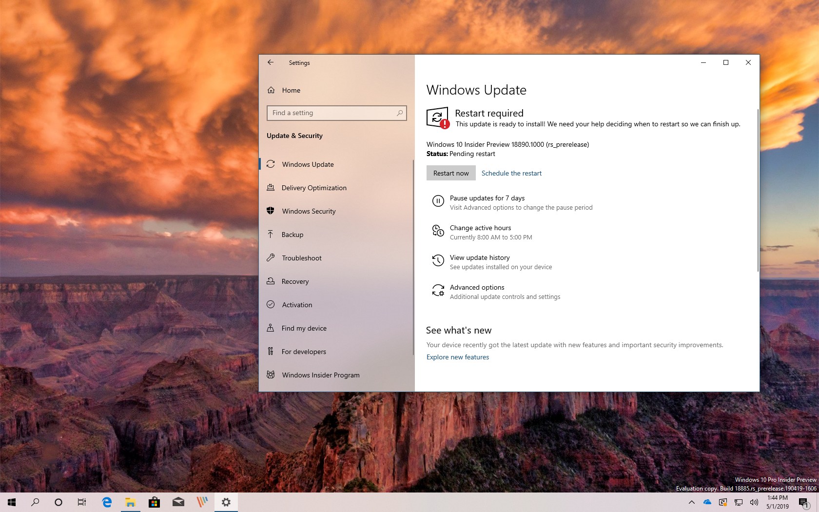 Windows 10 build 18890 (20H1) releases with changes - Pureinfotech