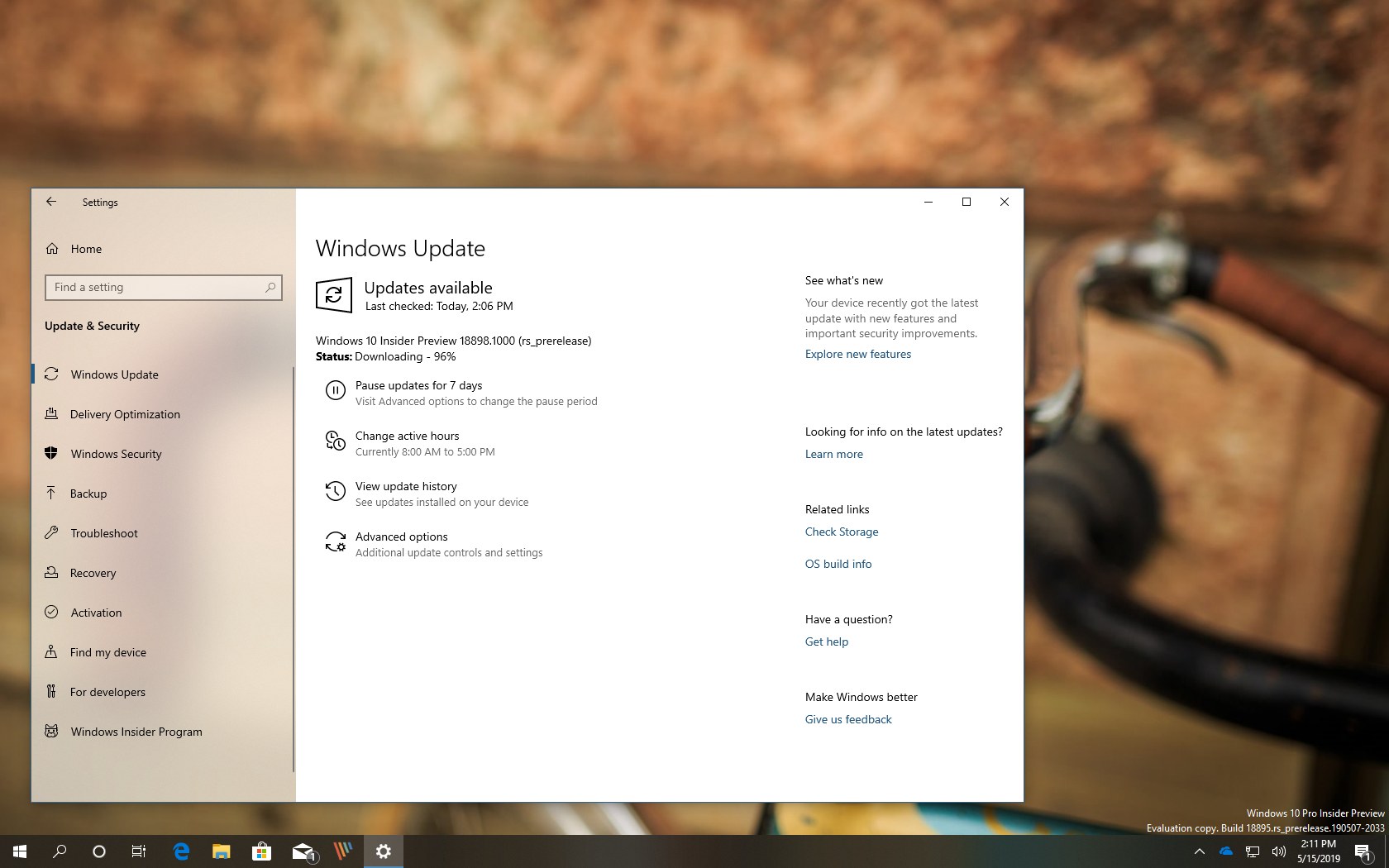 Windows 10 build 18898 (20H1) releases with new features - Pureinfotech