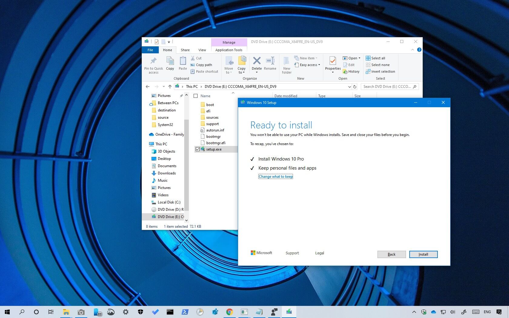 duizelig Slot Recreatie How to install Windows 10 without USB media - Pureinfotech