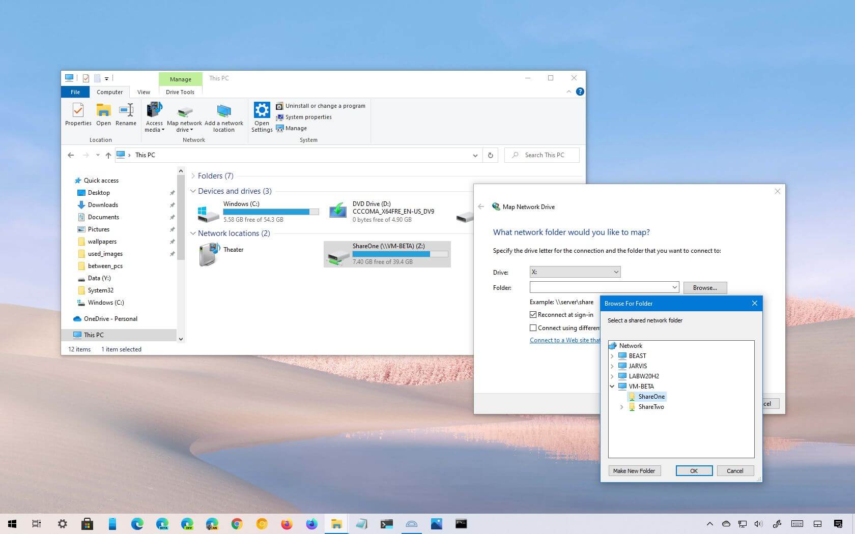 How to map network drive on Windows 10 - Pureinfotech