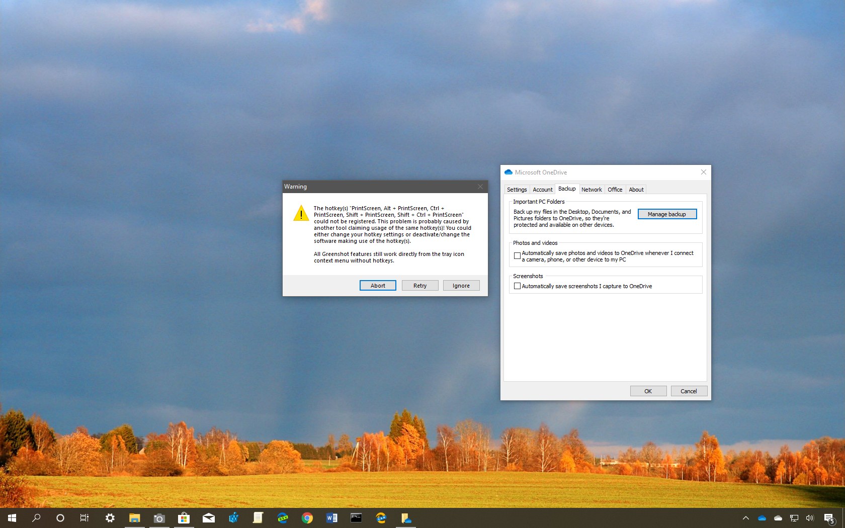 How to fix OneDrive preventing apps from registering Print Screen on Windows 10 - Pureinfotech