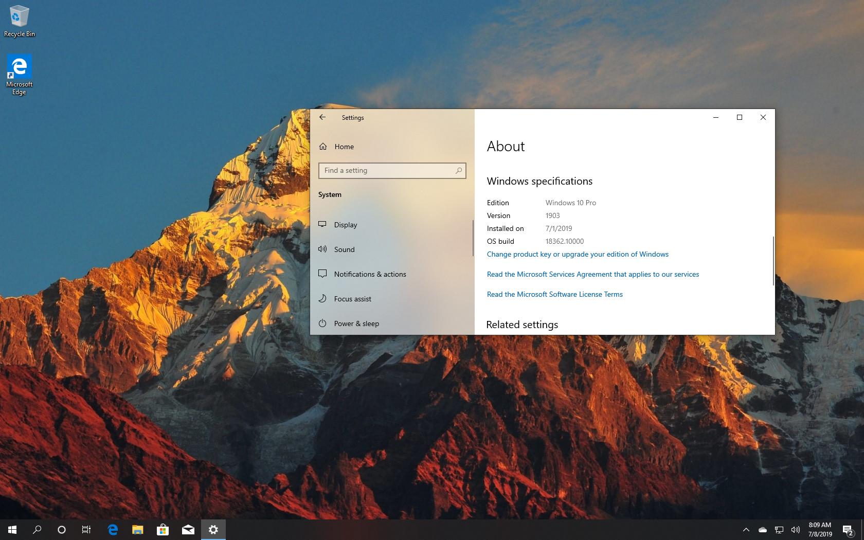 Windows 10 version 1909, November 2019 Upate: All new ...