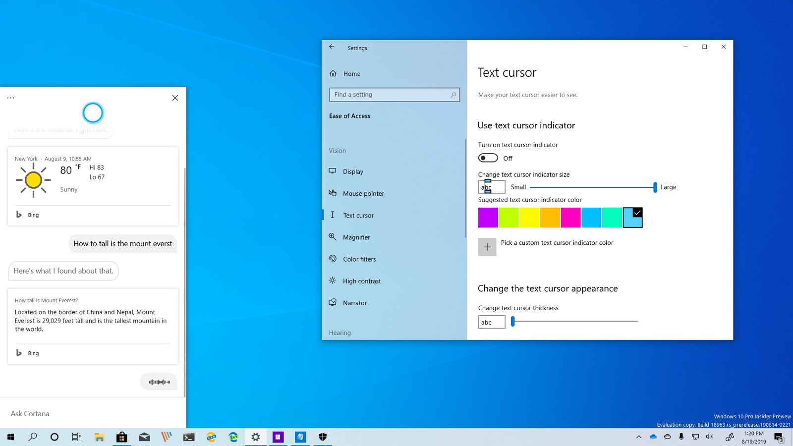 Windows 10 build 18963 hands-on review