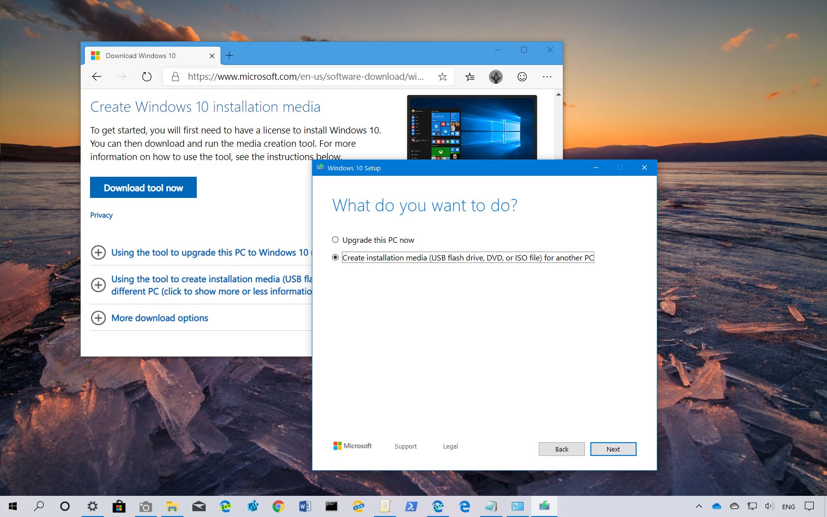Windows 10 version 1909 download with Media Creation Tool - Pureinfotech
