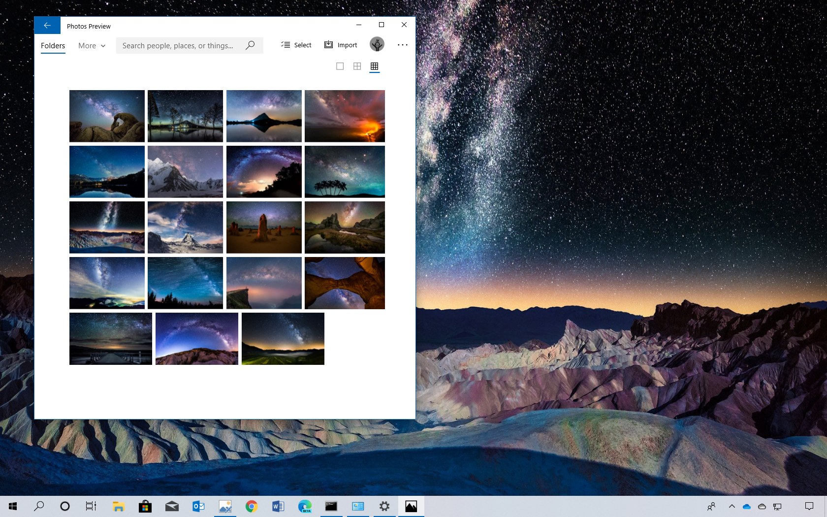 Stars At Night theme for Windows 10 (download) - Pureinfotech